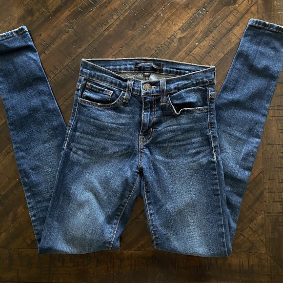 Buckle Flying Monkey Skinny Jean Dark Wash - Picture 5 of 7